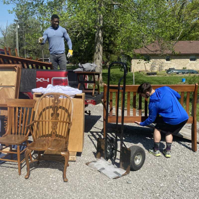 loading moving truck